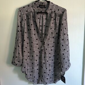 New black and white blouse with tags